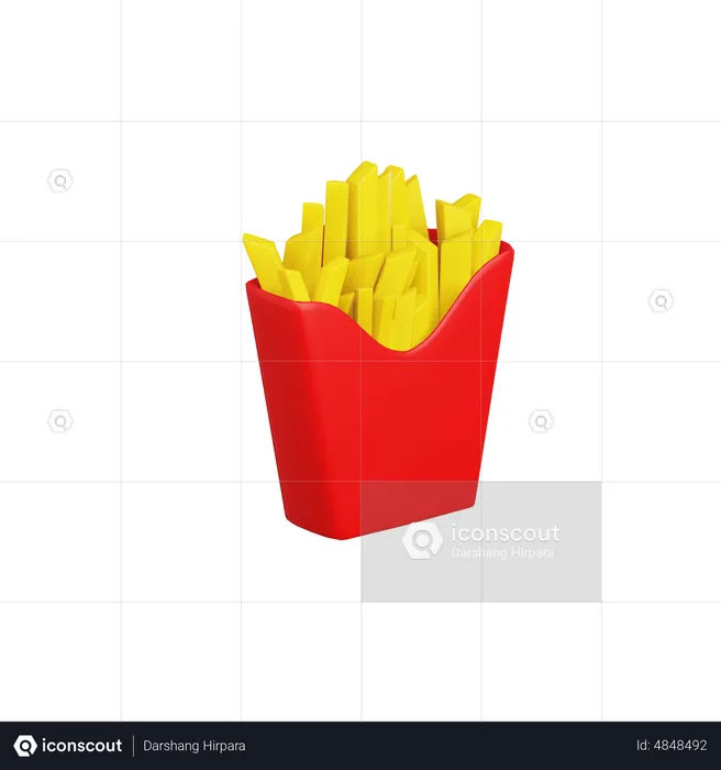 Pommes frites  3D Icon