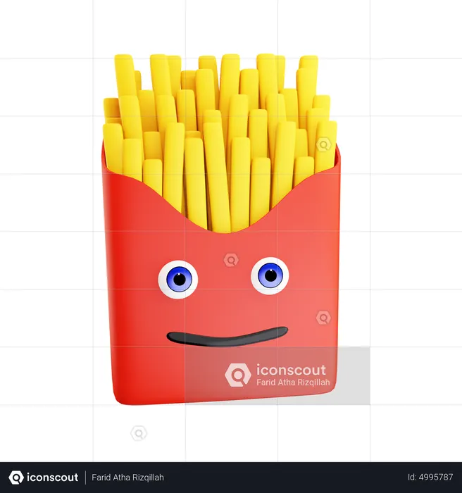 Pommes frites  3D Icon