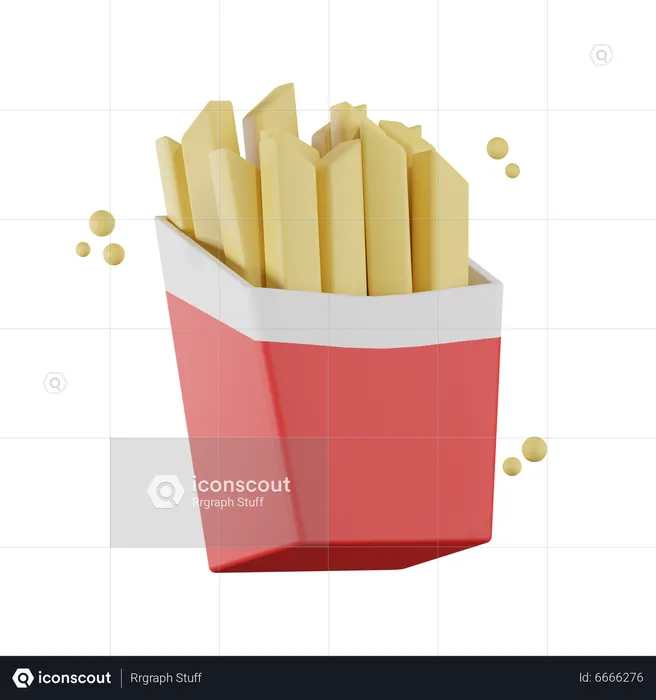 Pommes frites  3D Icon