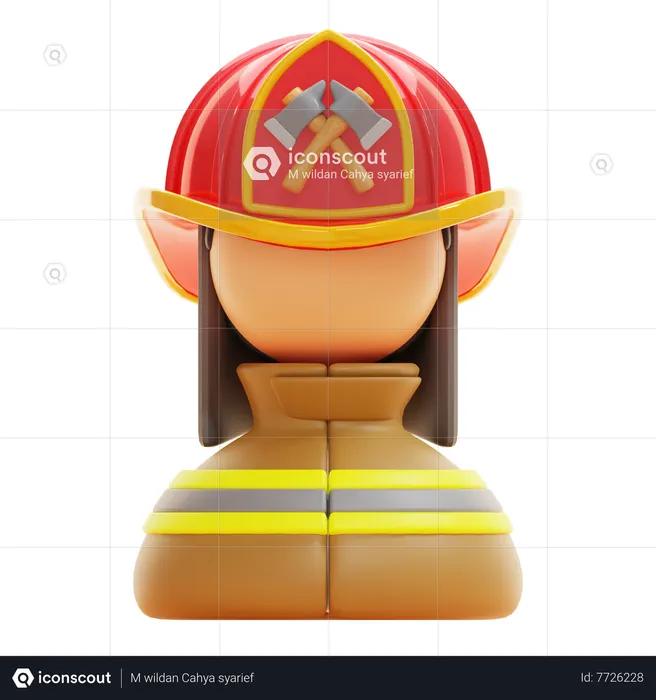 Pompier  3D Icon