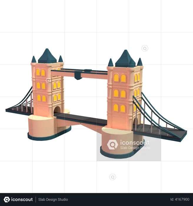 Le pont de Londres  3D Illustration