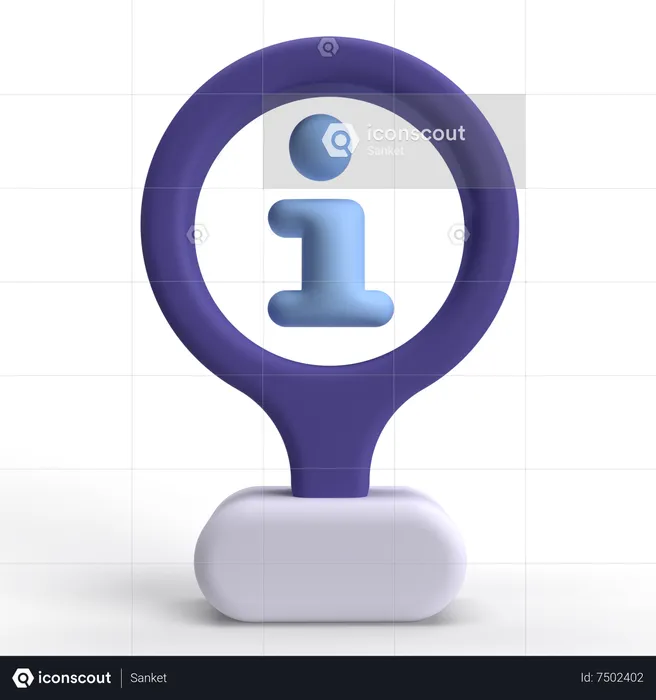 Ponto de informação  3D Icon