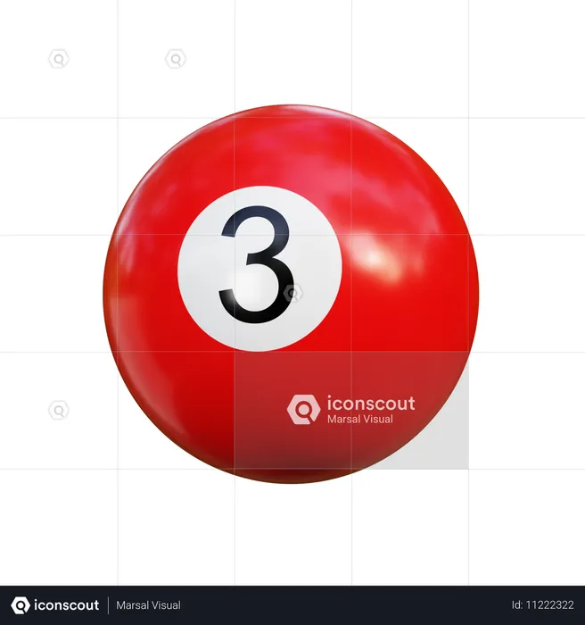 Pool Ball 3  3D Icon