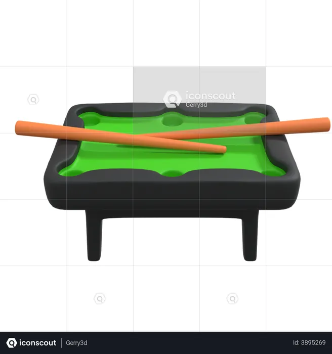 Pool Table  3D Icon