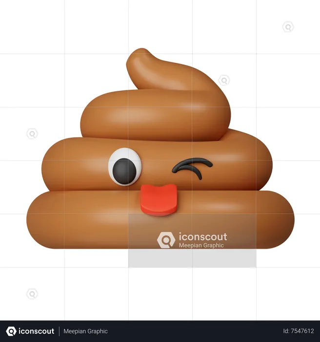Poop Emoji 3D Icon