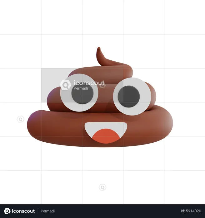 Poop Emoji Emoji 3D Icon