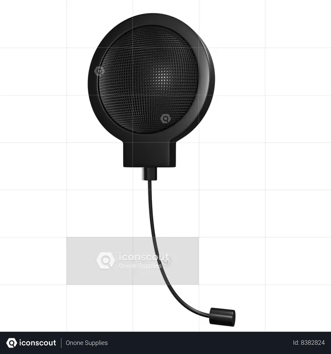 Pop Filter  3D Icon