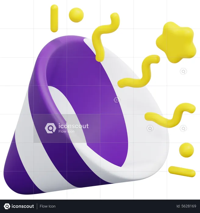 Popper de festa  3D Icon