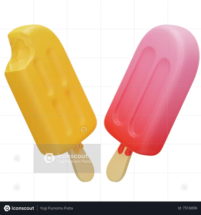 Popsicle  3D Icon