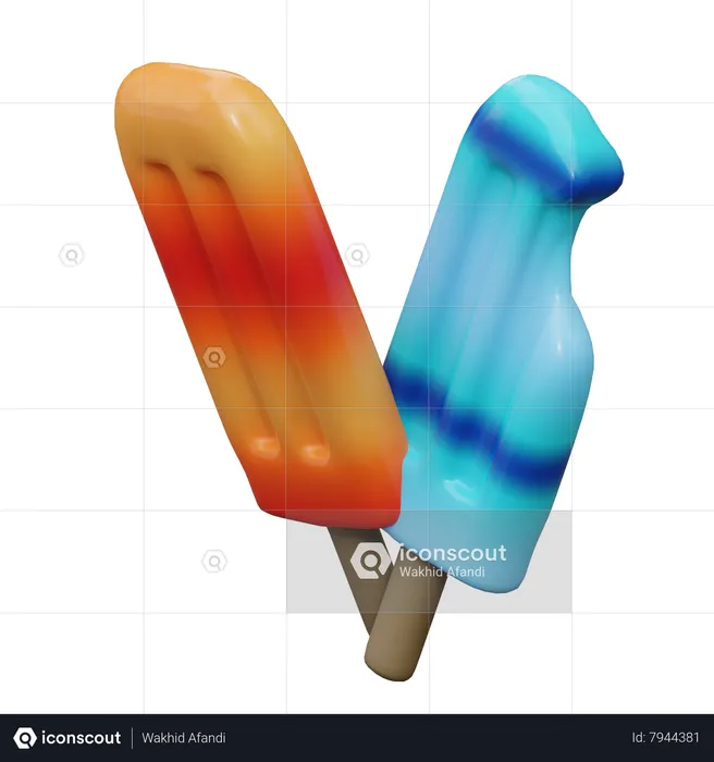 Popsicle  3D Icon