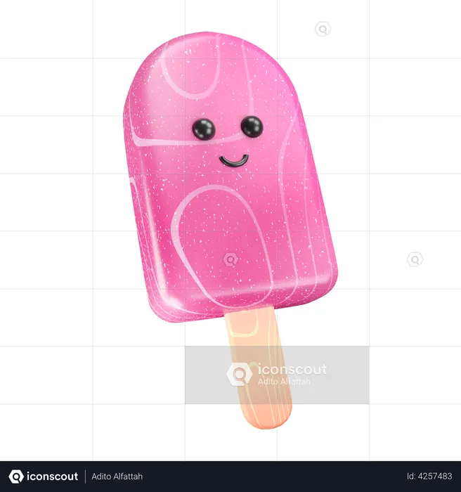 Popsicle Emoji 3D Emoji