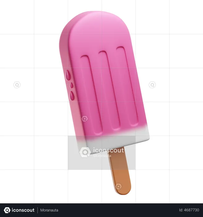 Ice Cream Bar (Pink) PNG Images & PSDs for Download