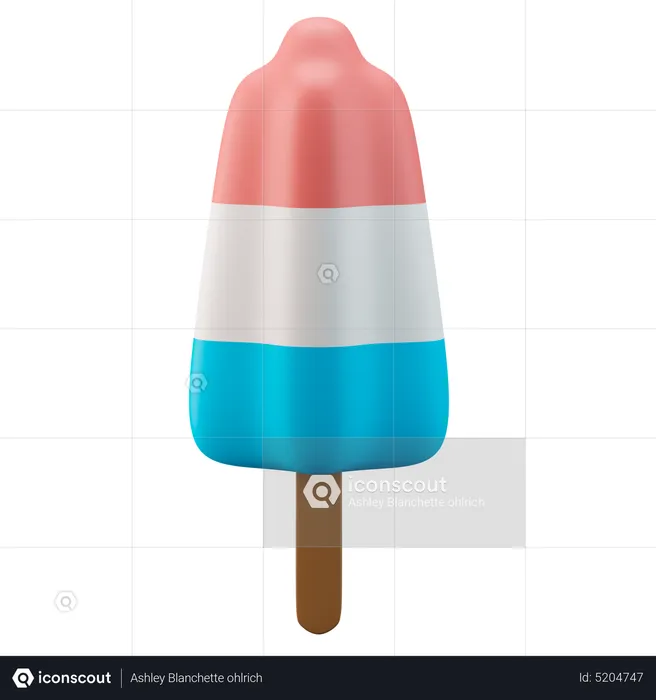 Popsicle Bomb Pop  3D Icon