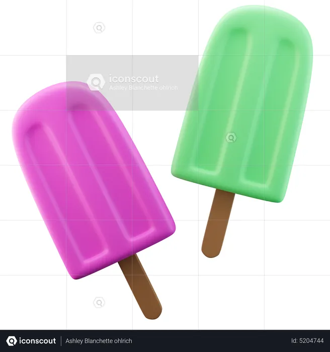 Popsicles  3D Icon