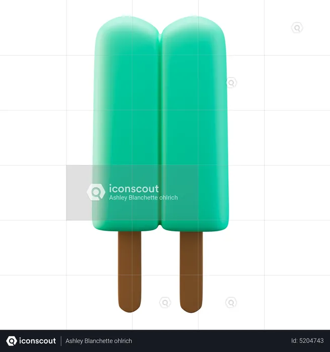 Popsicle Twin Pop  3D Icon