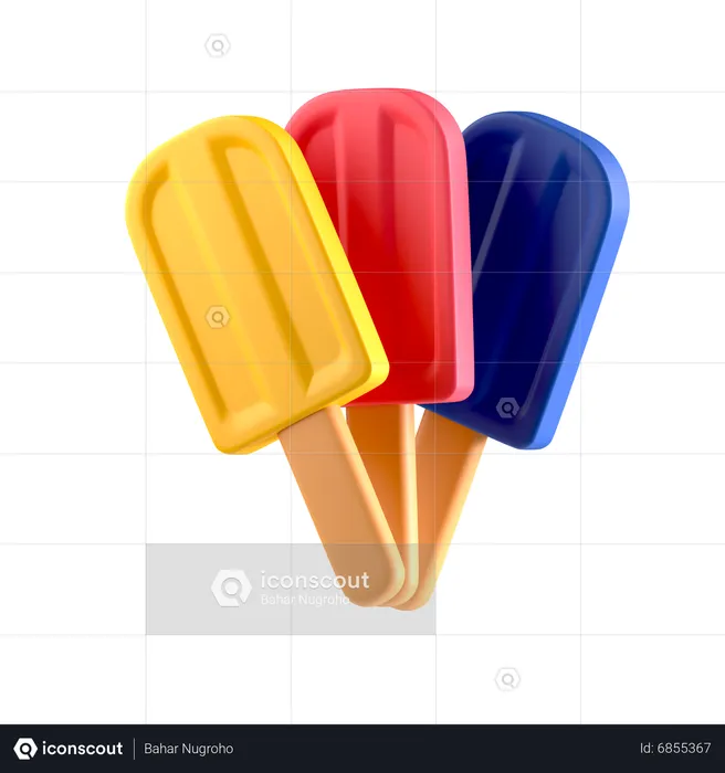 Popsicles  3D Icon