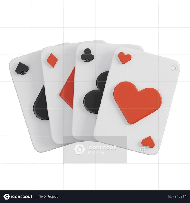 Póker  3D Icon