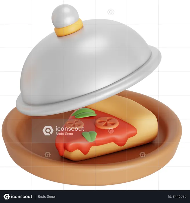 Servindo pizza  3D Icon