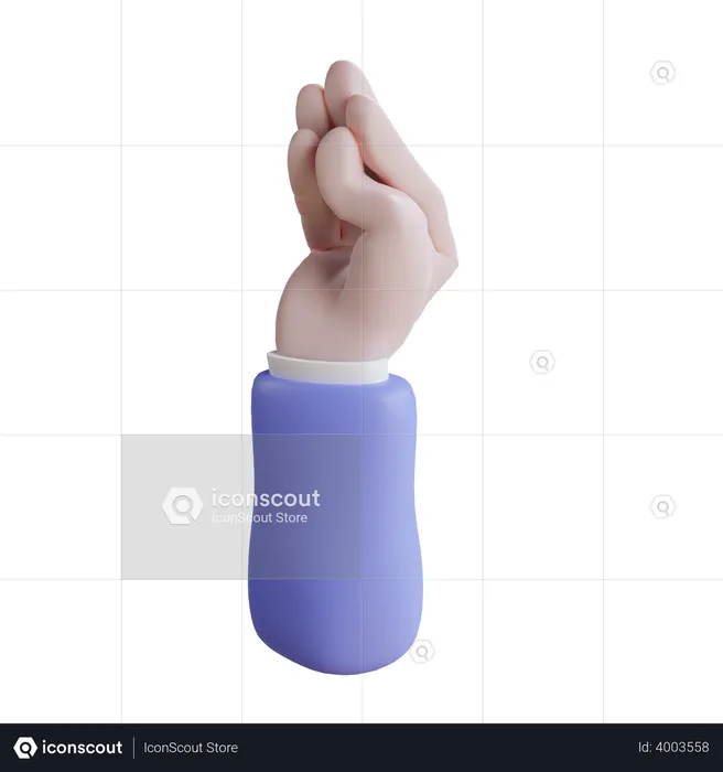 Porfavor Hand Gesture  3D Icon