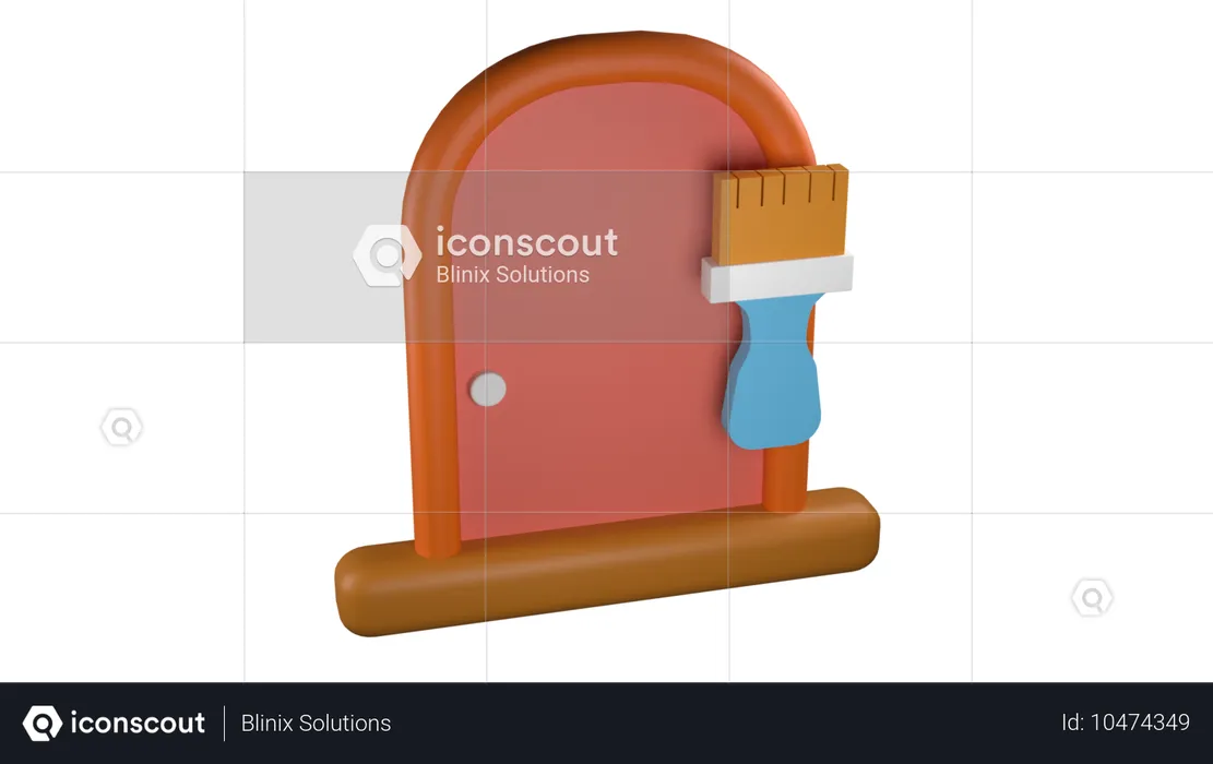 Porta  3D Icon