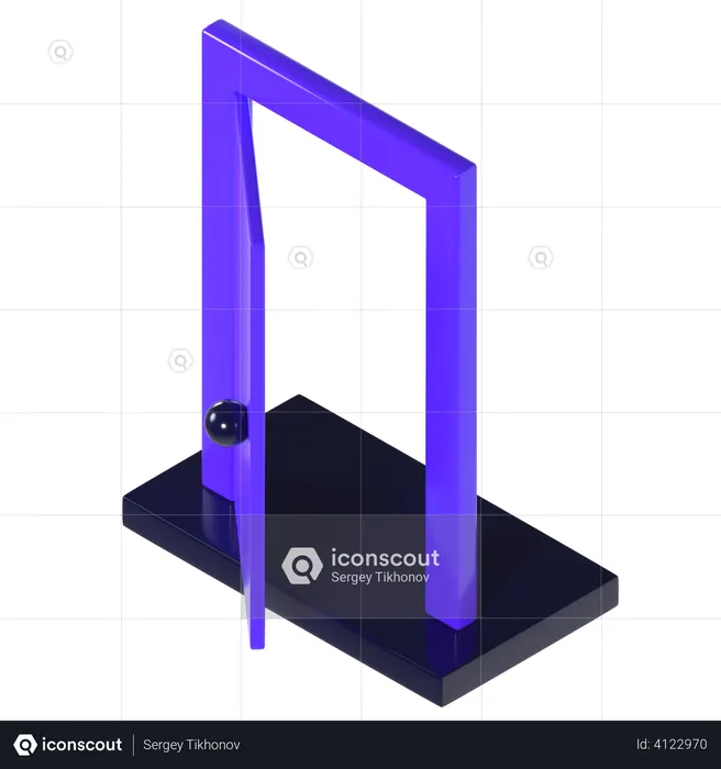 Porta  3D Illustration
