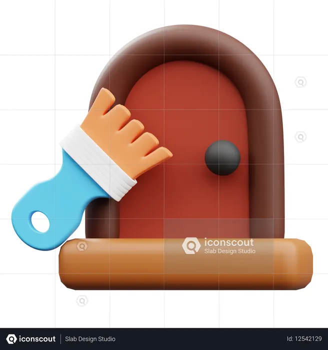 Renovação de portas  3D Icon