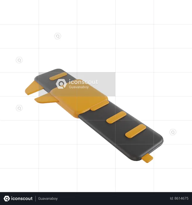 Portable Speed Breaker  3D Icon