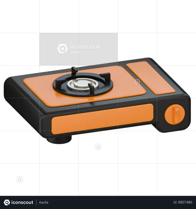 Portable Stove  3D Icon