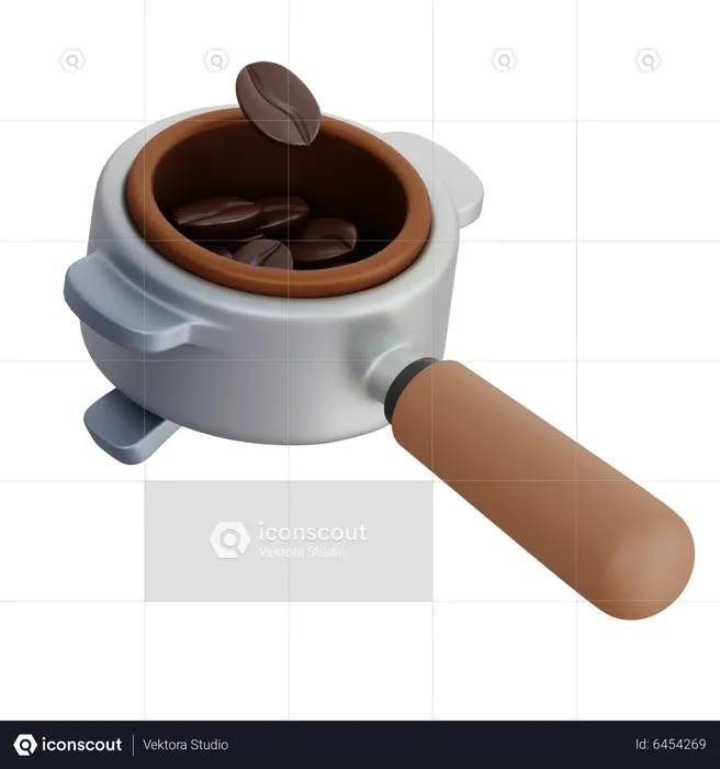 Portafiltro de café expreso  3D Icon