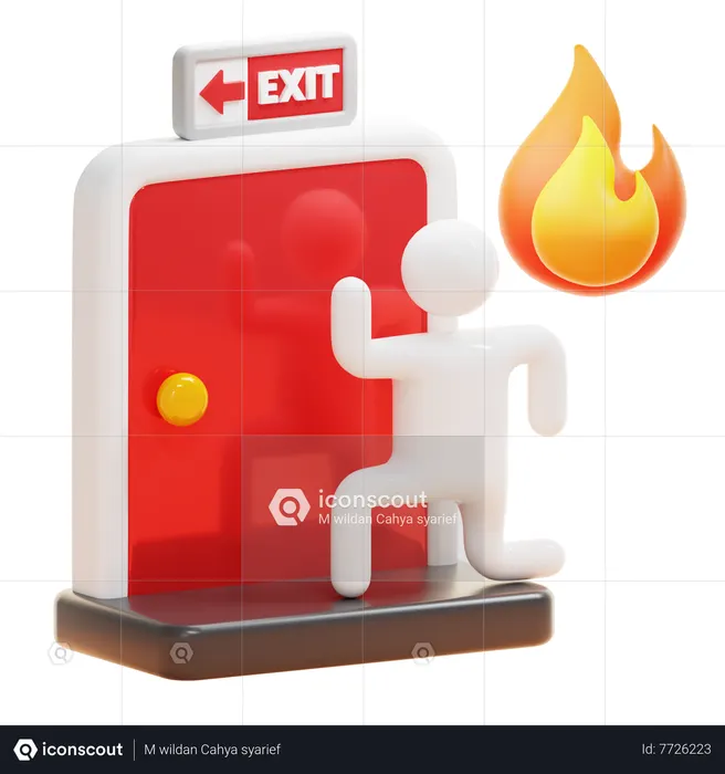 Porte d'évasion  3D Icon