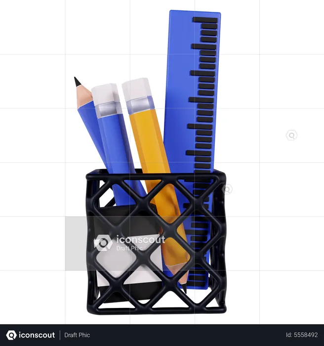 Porte-papeterie  3D Icon