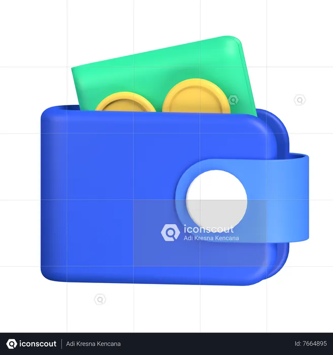 Portefeuille  3D Icon