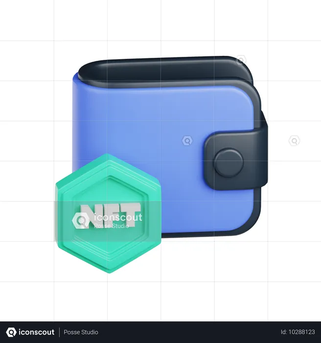 Portefeuille nft  3D Icon