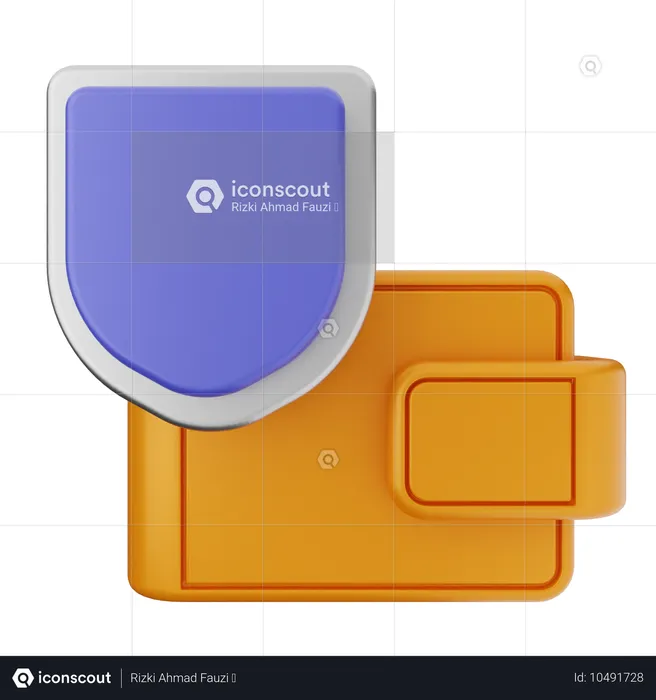 Protection du portefeuille  3D Icon