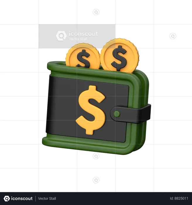 Solde du portefeuille  3D Icon