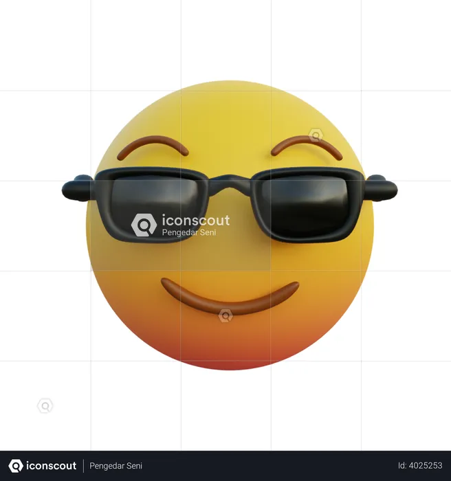 Porter des lunettes de soleil Emoji 3D Emoji