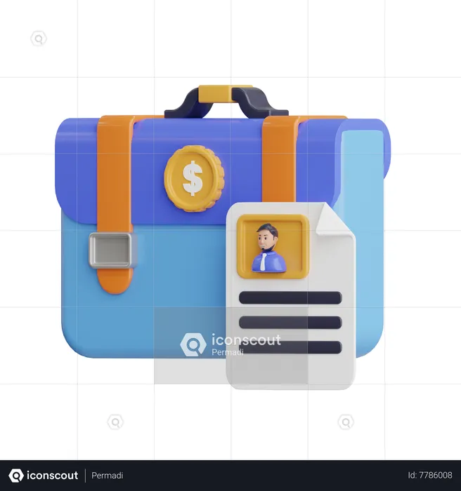 Portfolio  3D Icon