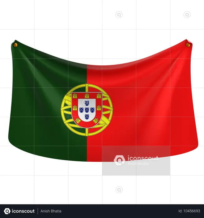 포르투갈 Flag 3D Icon