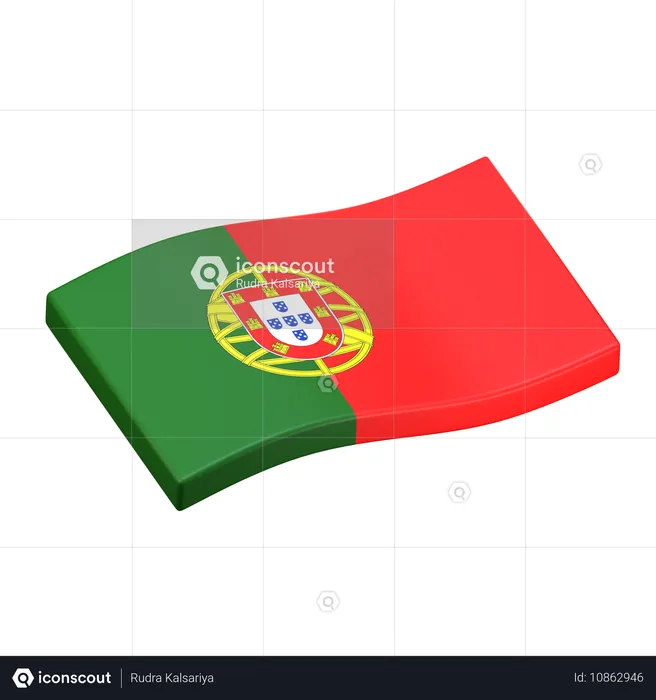 Portugal Flag 3D Icon