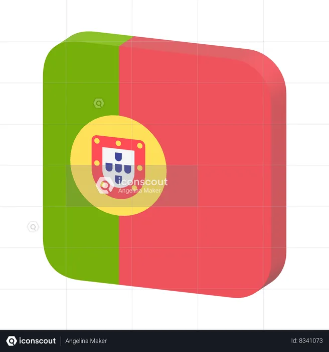Portugal Flag Flag 3D Icon