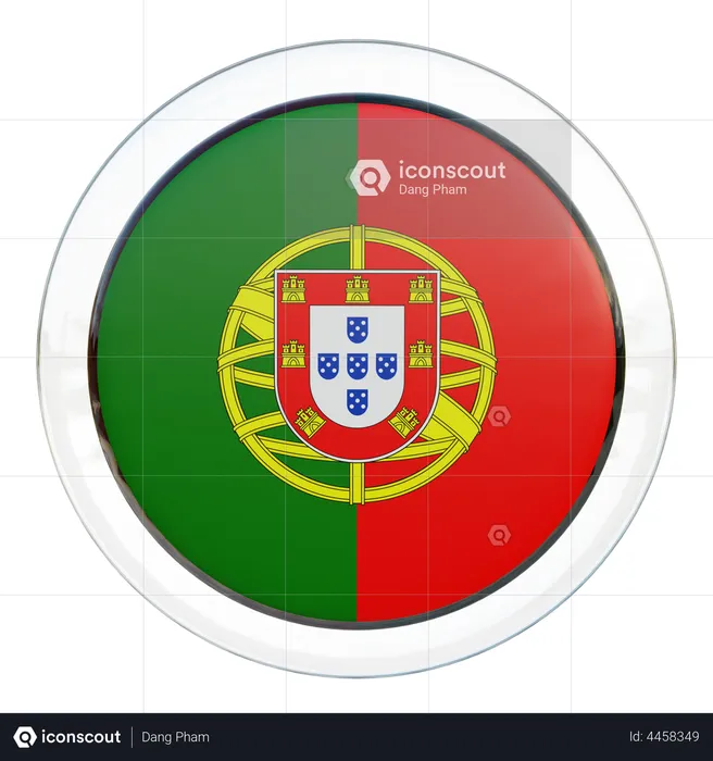 Portugal Flag Flag 3D Illustration