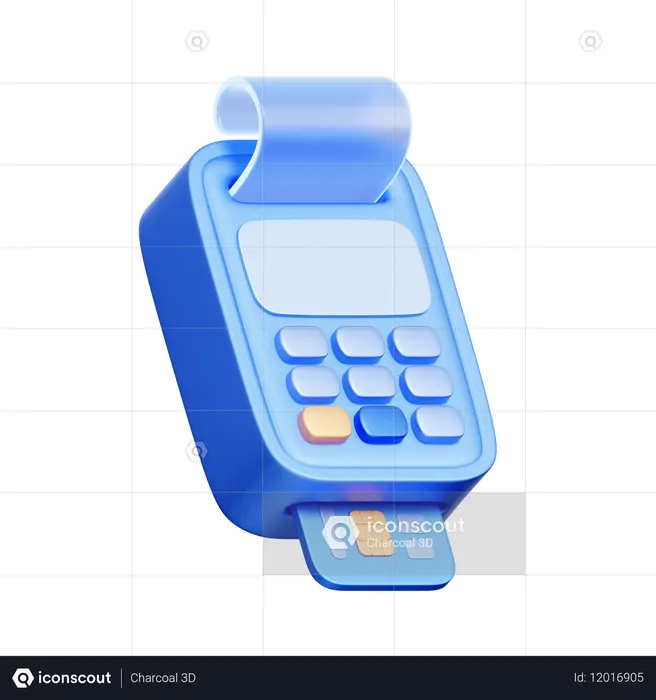 Pos Terminal  3D Icon