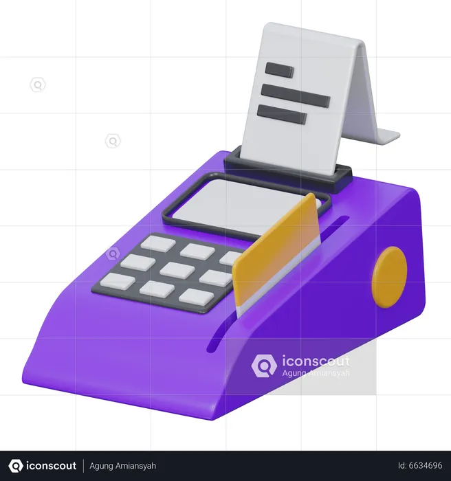 Pos Terminal  3D Icon