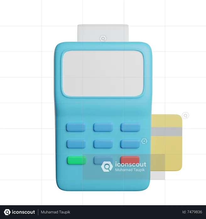 Pos Terminal  3D Icon