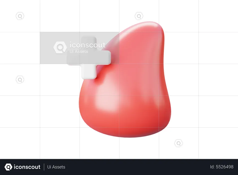 Positive Blood Drop  3D Icon