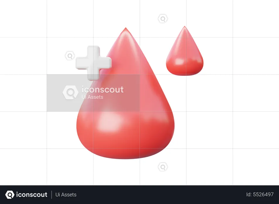 Positive Blood Group  3D Icon