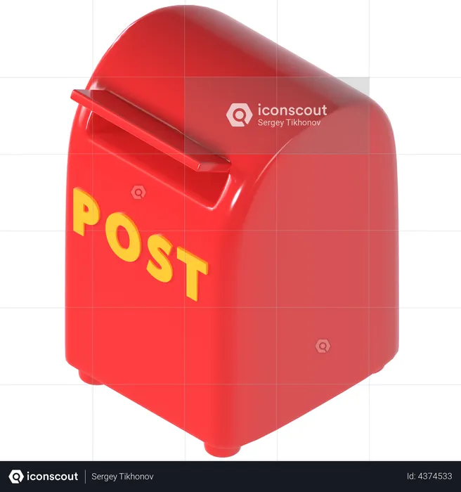 Post Box  3D Illustration