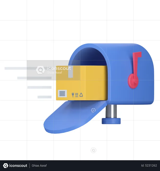 Post Delivery Package  3D Icon