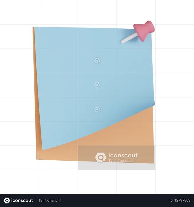 Nota adesiva  3D Icon