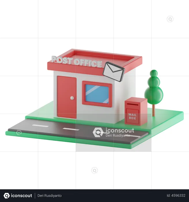 Post Office  3D Illustration